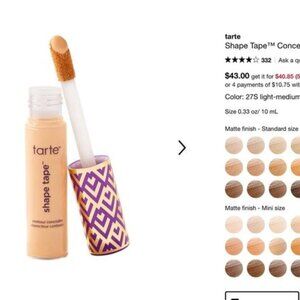 *Brand New - Tarte Shape Tape Concealer in 27S - *UNOPENED*